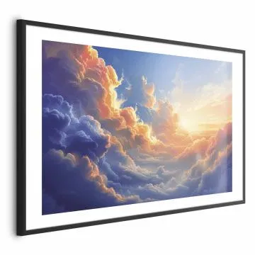 Plakat Symfonia barw 30x21 cm z ramą czarną z marginesem