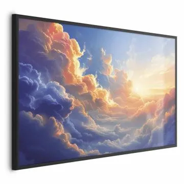 Plakat Symfonia barw 30x21 cm z ramą czarną bez marginesu