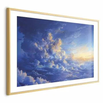 Plakat Dzieło natury 42x29,7 cm z ramą złotą z marginesem