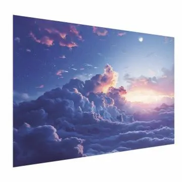 Plakat Nocne góry 60x40 cm bez ramy bez marginesu