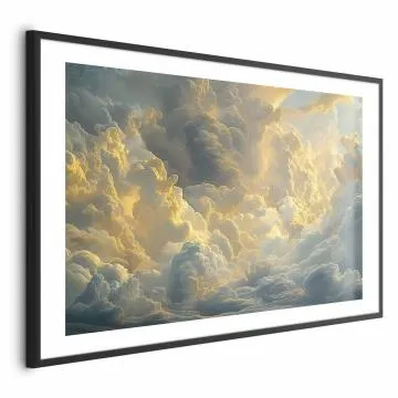 Plakat Ostatnie tchnienie dnia 60x40 cm z ramą czarną z marginesem