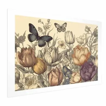 Plakat Kolorowe tulipany 30x21 cm bez ramy z marginesem