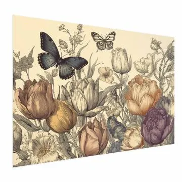 Plakat Kolorowe tulipany 30x21 cm bez ramy bez marginesu