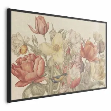Plakat Bukiet 90x60 cm z ramą czarną bez marginesu