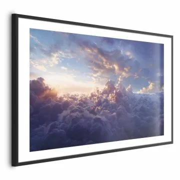 Plakat Słońce w ukryciu 42x29,7 cm z ramą czarną z marginesem
