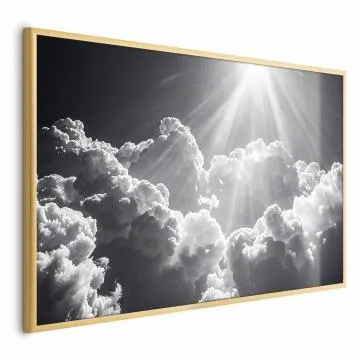 Plakat Nadzieja w chmurach 30x21 cm z ramą złotą bez marginesu