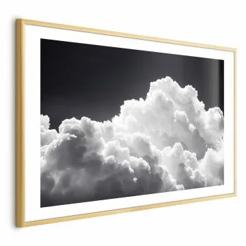 Plakat Gra słonecznego światła 42x29,7 cm z ramą złotą z marginesem