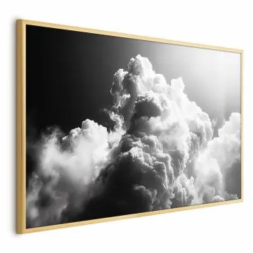 Plakat Chmury marzeń 60x40 cm z ramą złotą bez marginesu