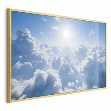 Plakat Niebiański spokój 30x21 cm z ramą złotą bez marginesu