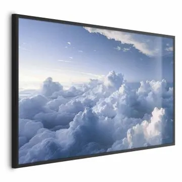 Plakat Podniebne pejzaże 30x21 cm z ramą czarną bez marginesu