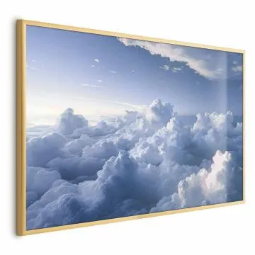 Plakat Podniebne pejzaże 60x40 cm z ramą złotą bez marginesu