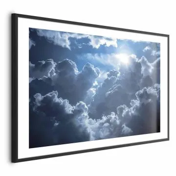 Plakat Ożywiona sceneria 60x40 cm z ramą czarną z marginesem