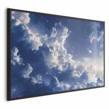 Plakat Gwiezdne chmury 30x21 cm z ramą czarną bez marginesu