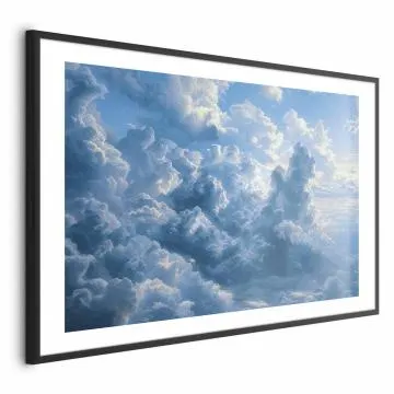 Plakat Ocean w powietrzu 60x40 cm z ramą czarną z marginesem