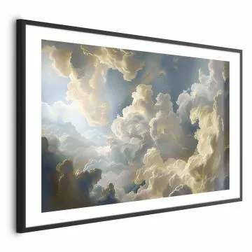 Plakat Słońce i cienie 42x29,7 cm z ramą czarną z marginesem