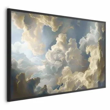 Plakat Słońce i cienie 60x40 cm z ramą czarną bez marginesu