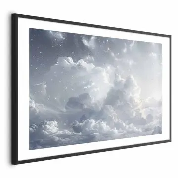 Plakat Astralny spokój 42x29,7cm z ramą czarną z marginesem