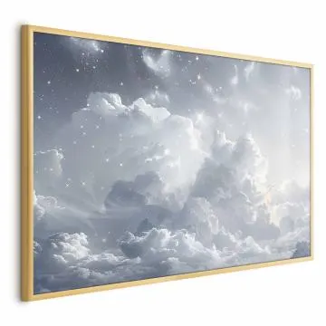 Plakat Astralny spokój 60x40cm z ramą złotą bez marginesu