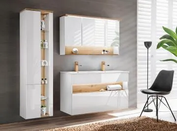 Szafka pod umywalkę BAHAMA 854 120 cm biała