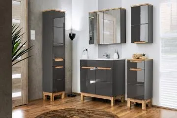 Szafka łazienkowa BALI 800 35 cm grafitowa
