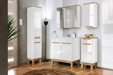 Szafka pod umywalkę BALI 821 80 cm biała