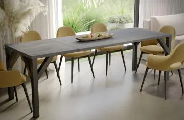 Stół rozkładany BALTIKA 130(185)x90 beton ciemny
