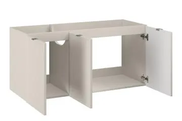 Szafka pod umywalkę nablatową BELLA CASHMERE 82-120-3D z blatem 120cm kaszmir/dąb artisan