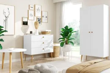 Stolik kawowy LEBEL 67x67 biały mat