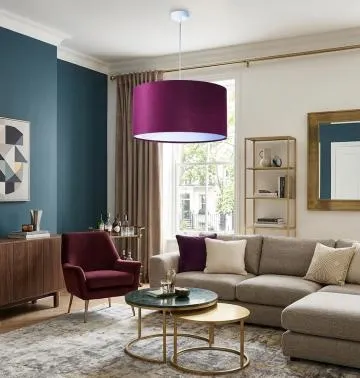 Lampa wisząca HOME 30 fioletowa/biała