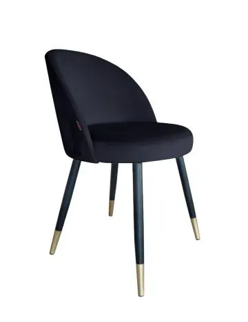 Krzesło TANEW VELVET GOLD czarne