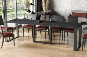 Stół rozkładany BORYS 130(330)x80 beton ciemny