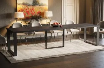 Stół rozkładany BORYS MAX 130(330)x85 beton ciemny