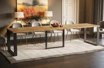 Stół rozkładany BORYS MAX 130(330)x85 dąb wotan