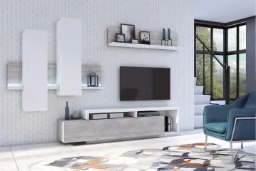 Szafka RTV BOTA 219 biała/beton colorado