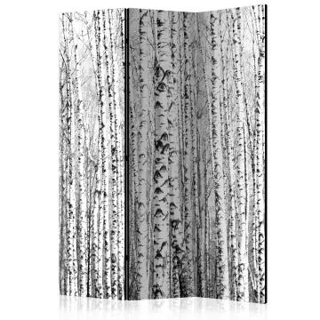 Parawan akustyczny Pejzaże 135x172 cm 3-częściowy czarny