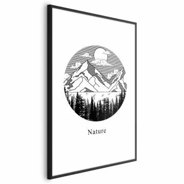 Plakat Zaginiona kraina 21x30 cm z ramą czarną bez marginesu