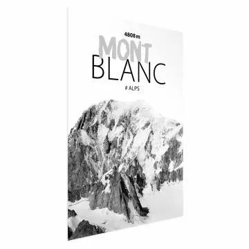 Plakat Mont Blanc 29,7x42 cm bez ramy bez marginesu