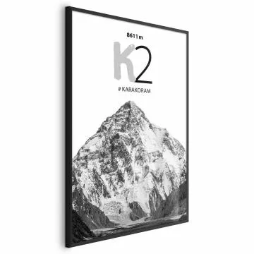Plakat K2 40x60 cm z ramą czarną bez marginesu