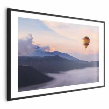 Plakat Warto marzyć 42x29,7 cm z ramą czarną z marginesem