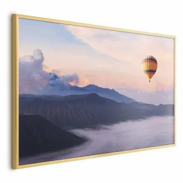 Plakat Warto marzyć 60x40 cm z ramą złotą bez marginesu