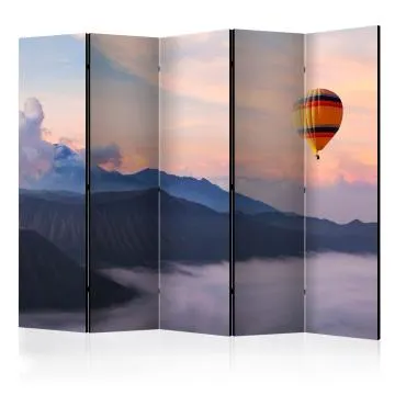 Parawan jednostronny Pejzaże 225x172 cm 5-częściowy wielokolorowy