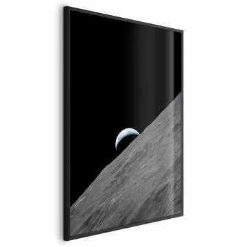 Plakat Samotna planeta 21x30 cm z ramą czarną bez marginesu