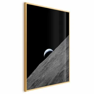 Plakat Samotna planeta 29,7x42 cm z ramą złotą bez marginesu