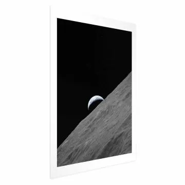 Plakat Samotna planeta 21x30 cm bez ramy z marginesem