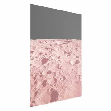 Plakat Różowy księżyc 60x90 cm bez ramy bez marginesu