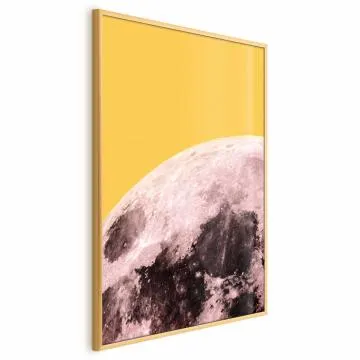 Plakat Słoneczny księżyc 60x90 cm z ramą złotą bez marginesu
