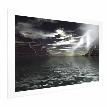 Plakat Burza 90x60 cm bez ramy z marginesem