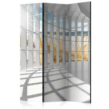 Parawan akustyczny 3D 135x172 cm 3-częściowy szary