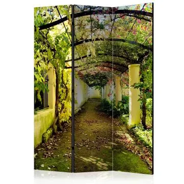 Parawan akustyczny Pejzaże 135x172 cm 3-częściowy żółty