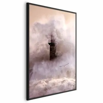Plakat Sztorm 60x90 cm z ramą czarną bez marginesu